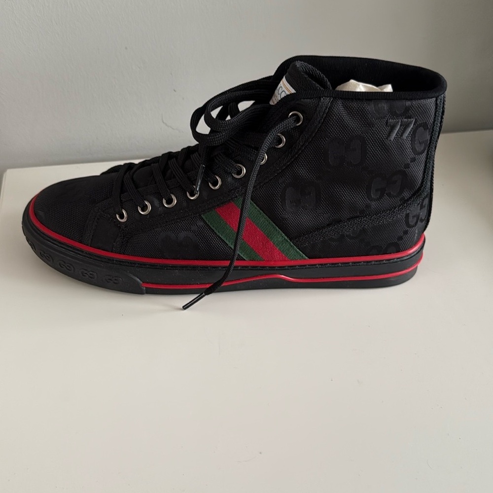 Gucci Men's Black High-Top Sneakers